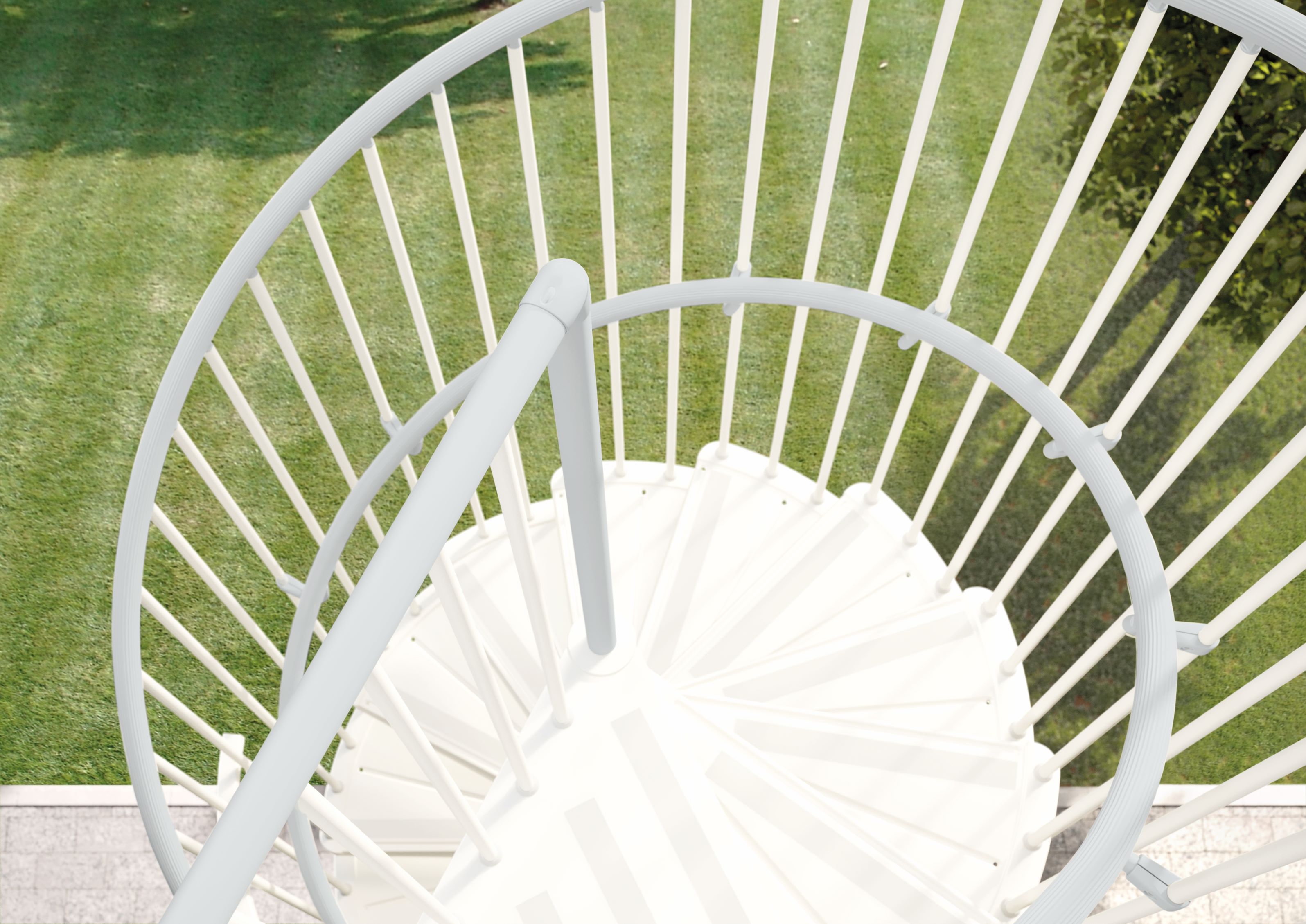 Spiral, Scale a chiocciola esterne